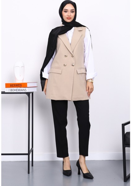 Taş Kravuze Yaka Astarlı Yelek fiyatları