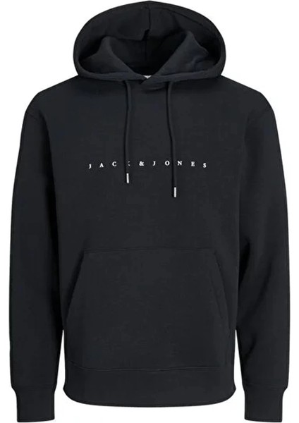 Jack&jones 12233972 Kapsonlu Erkek Sweat - Siyah