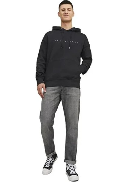 Jack&jones 12233972 Kapsonlu Erkek Sweat - Siyah fiyatları