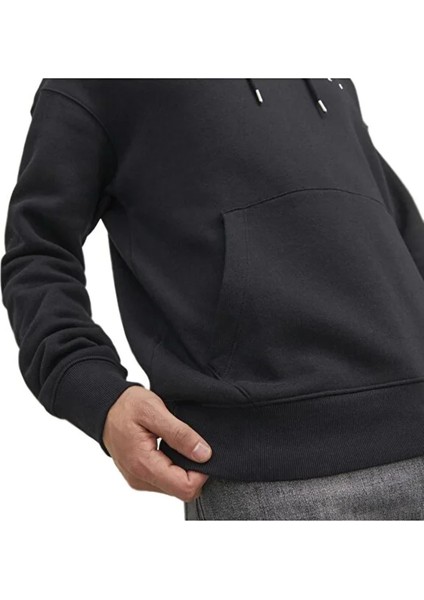 Jack&jones 12233972 Kapsonlu Erkek Sweat - Siyah fırsatları