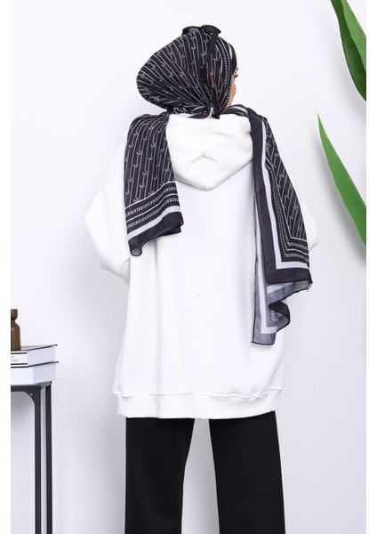 Ekru Bağcık Detaylı Üç İplik Kapşonlu Hırka fırsatları