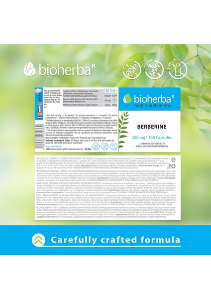 Berberine Antioxidant(Antioksidan) 200 Mg 100 Caps fiyatları