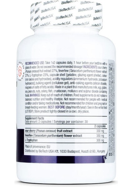 Bıotech Usa Night Tryptophan- 60 Caps fırsatları