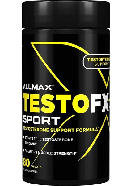 Testofx Sport Test Booster Tribulus Fenugreek Boron - 80 Caps