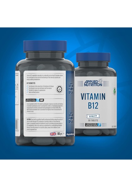 Vitamin B12 Immune System Support & Reduction Of Tiredness And Fatigue 90 Tablets modelleri