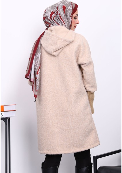 Vizon Fermuarlı Yün Kaşe Kaban fırsatları