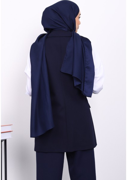 Lacivert Kravuze Yaka Astarlı Yelek fırsatları