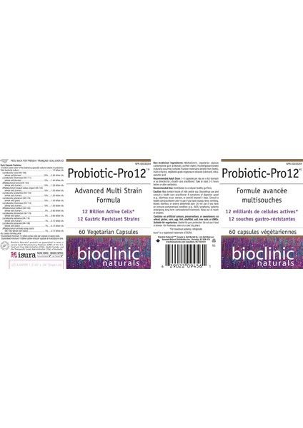 Probiotic Pro (Lactobacillus+Bifidobacterium) 12 Billion Milliards 60 Vcaps modelleri