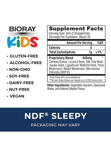 Bıoray Kids Ndf Sleepy Akçaağaç Maple Through The Night 60 ml modelleri