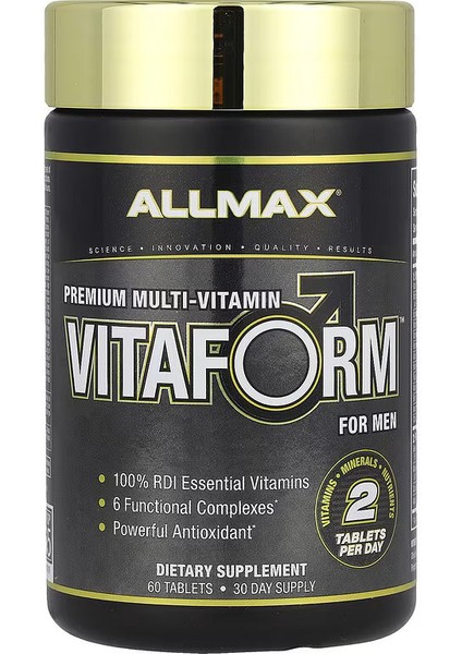 Vıtaform Premium Multi Vitamin For Men 60 Tablet