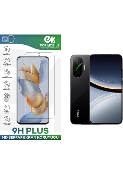 Poco F7 5g ile Uyumlu Hd Şeffaf 9h Nano Ekran Koruyucu