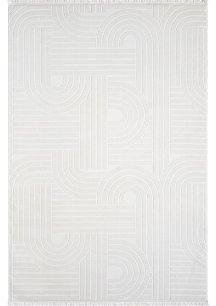 Vista Krem Halı Akrilik Halı Yumuşak Dokulu Salon Oturma Odası Yatak Odası Halısı 5110