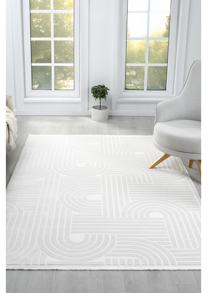 Vista Krem Halı Akrilik Halı Yumuşak Dokulu Salon Oturma Odası Yatak Odası Halısı 5110 fiyatları