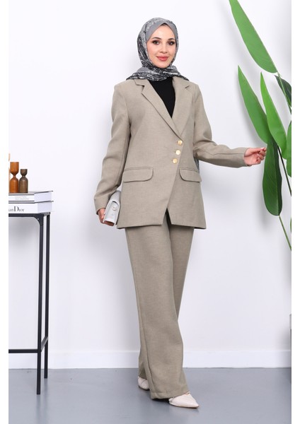 Haki Düğmeli Ceket Pantolonlu Takım fiyatları