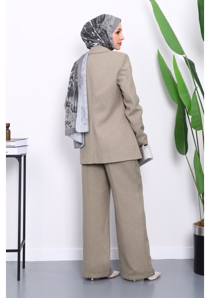 Haki Düğmeli Ceket Pantolonlu Takım fırsatları