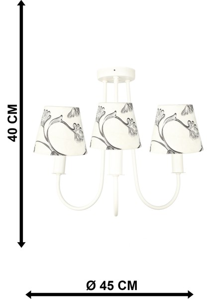 Elina 3.lü Avize Beyaz No:05 fırsatları