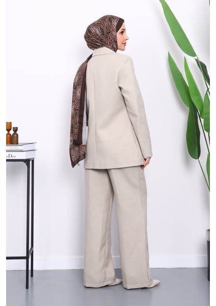 Mint Yeşili Düğmeli Ceket Pantolonlu Takım fırsatları