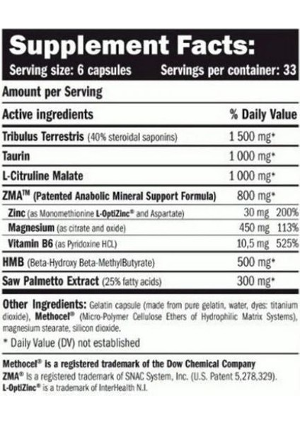 Anabolic Explosion Hmb - Tribulus - Zma - Citrulline - Taurine 200 Caps fiyatları