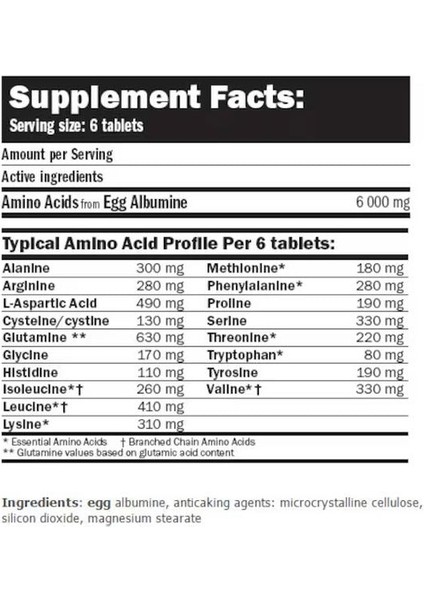 Egg Amino 6000 / 120 Tabs modelleri