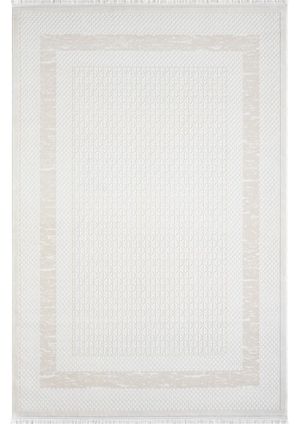 Vista Bej Halı Akrilik Halı Yumuşak Dokulu Salon Oturma Odası Yatak Odası Halısı 5111