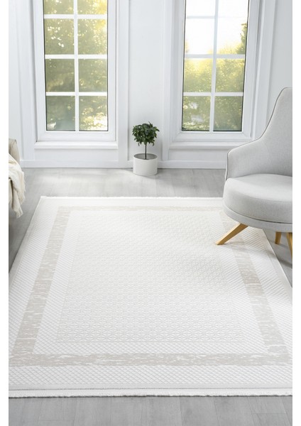 Vista Bej Halı Akrilik Halı Yumuşak Dokulu Salon Oturma Odası Yatak Odası Halısı 5111 fiyatları