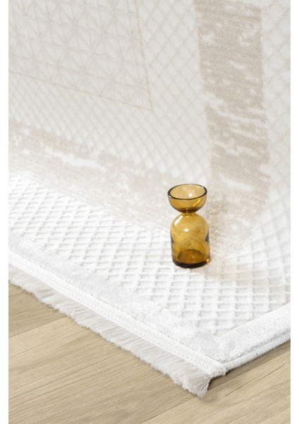 Vista Bej Halı Akrilik Halı Yumuşak Dokulu Salon Oturma Odası Yatak Odası Halısı 5111 indirimleri