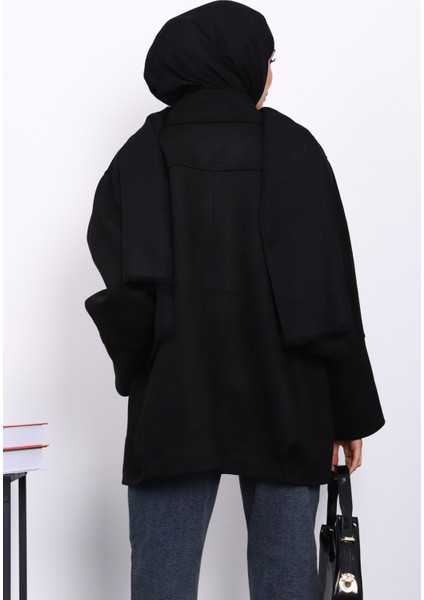 Siyah Oversize Fermuarlı Süet Ceket fırsatları