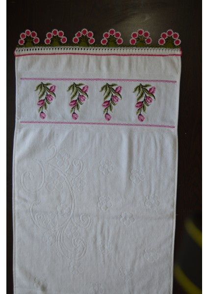 🌸 El Işlemeli Pamuklu Yüz Havlusu – Senss Tekstil Kalitesiyle