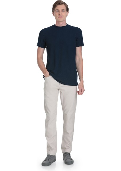 Lacivert Regular Fit Bisiklet Yaka Tişört modelleri