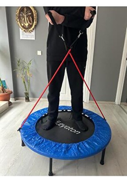 102 cm Deluxe Trampolin Mavi Renkli Eğlenceli Tasarım 40 İnç Boyutunda