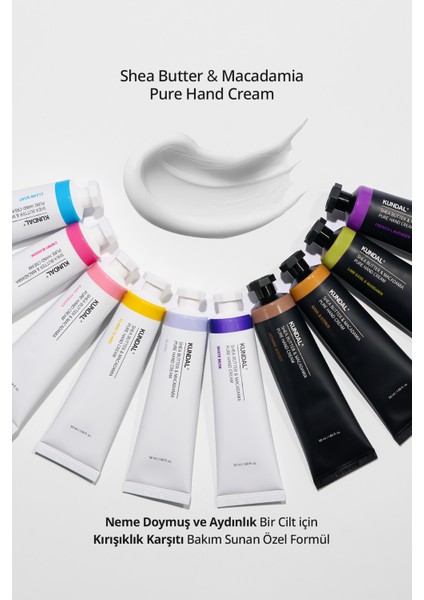 Yoğun Nem Veren Besleyici El Kremi KUNDAL Shea Butter&Macadamia Pure Hand Cream 50ml(Cherry Blossom)