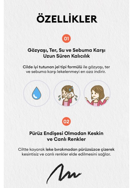 Suya Dayanıklı, İnce Uçlu Jel Göz Kalemi A'PIEU Born To Be Madproof Thin Pencil Liner (No.01)