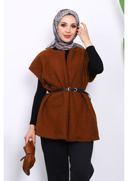 Kahverengi Bel Kemerli Orkide Yelek