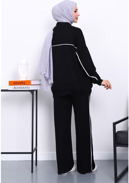 Siyah Çift Cepli Fermuarlı Biyeli Takım fırsatları