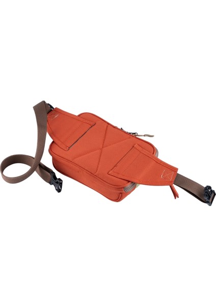 Turuncu Karga Desenli Kanvas Unisex Göğüs ve Bel Çantası