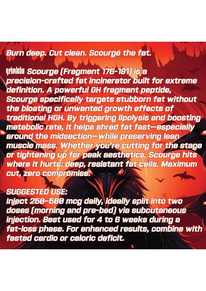 Scourge - Fragment 176-191 5mg & Bacteriostatic Water fiyatları