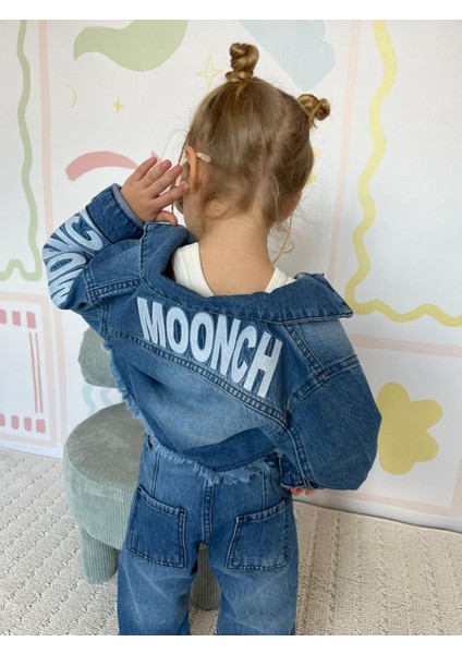 Kız Çocuk Denim Kumaş Ceket Jean Alt Üst Takım modelleri