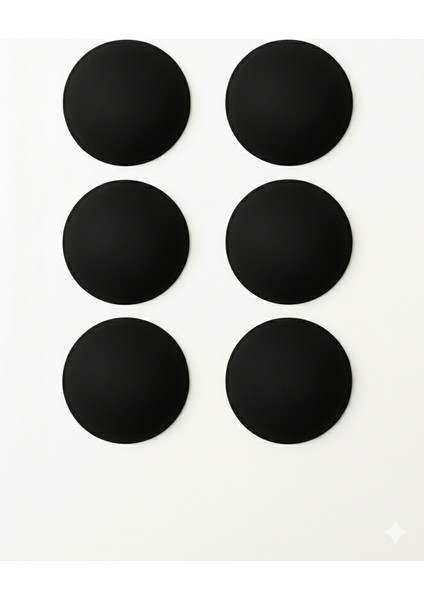 Kadın Sütyen Pedi - Göğüs Pedi 3 Çift Siyah (Atlet, Büstiyer, Mayo Için Uyumlu)