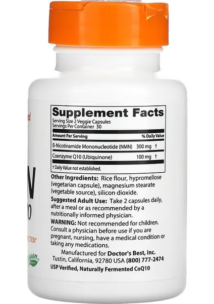 , Nmn Nicotinamate 150 Mg + COQ10 Coenzyme 50 Mg, 60 Bitkisel Kapsül fiyatları