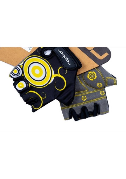 Raptor - Çocuk Eldiveni - Silikon Jelli - Sarı S Beden