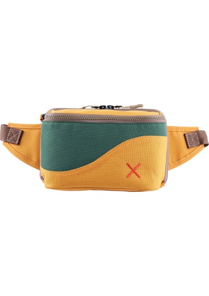 Sarı Yeşil Kanvas Unisex Göğüs ve Bel Çantası