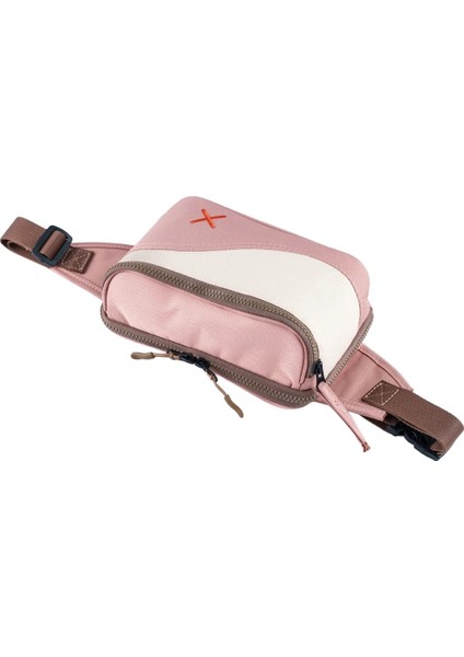 Pembe Krem Kanvas Unisex Göğüs ve Bel Çantası