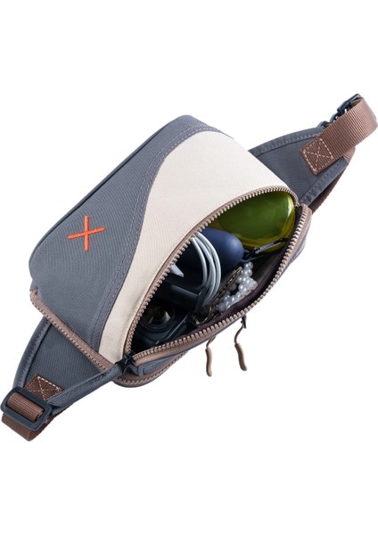 Pembe Krem Kanvas Unisex Göğüs ve Bel Çantası