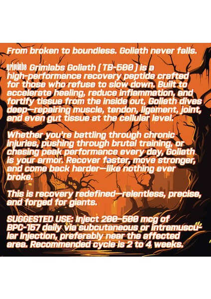 Goliath - TB500 (Thymosin Beta-4) 5mg & Bacteriostatic Water fiyatları