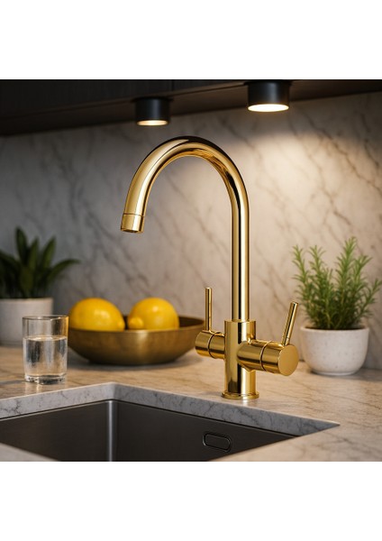 Baston Arıtmalı Batarya Sıcak Soğuk Arıtma Girişli Mutfak Eviye Bataryası - 2 Yıl Garantili fiyatları