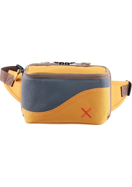 Sarı Antrasit Kanvas Unisex Göğüs ve Bel Çantası