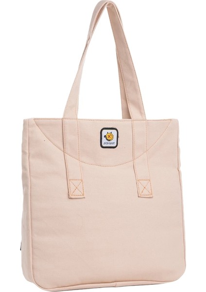 Krem Fil Desenli Canvas Kumaş Omuz Çantası indirimleri