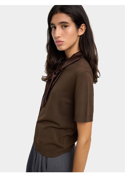 Boyun Bağlı Örme Süveter fiyatları