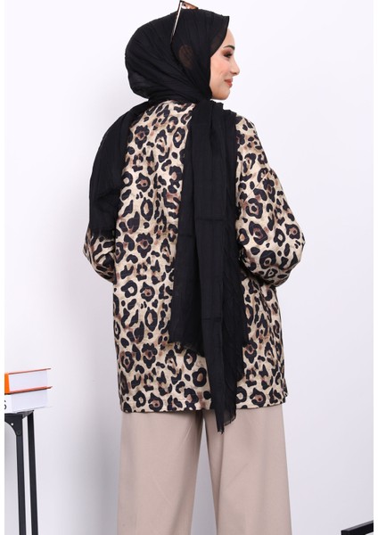 Vizon Etnik Desenli Yan Bağlamalı Kimono Ceket fırsatları