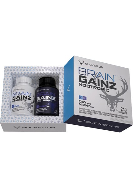 Brain Gainz Nootropic Day And Night 240 Caps Usa